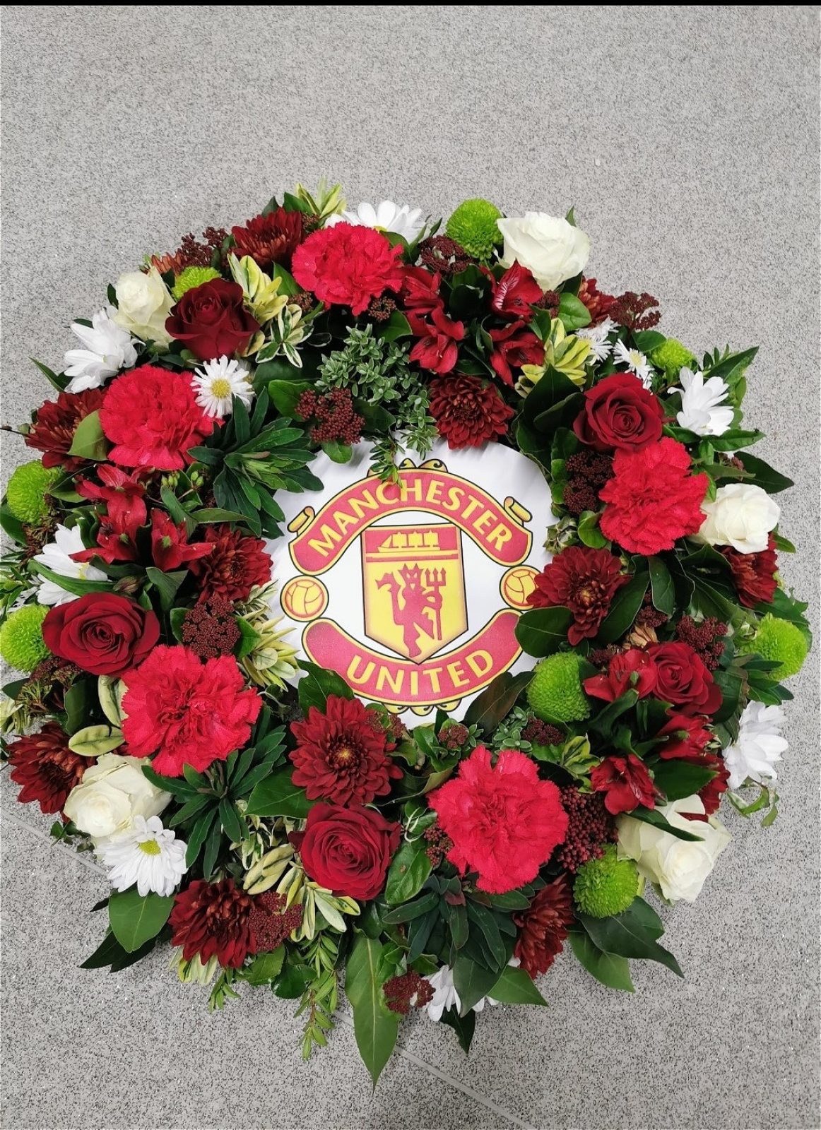 Football club wreath Designer and Bespoke Tributes First Class