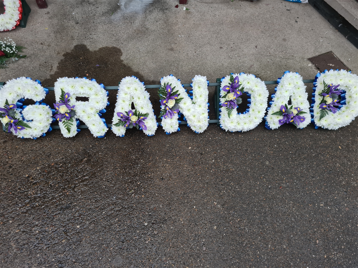 Grandad/ Grandpa lettered tribute - Personalised Family Tributes and ...